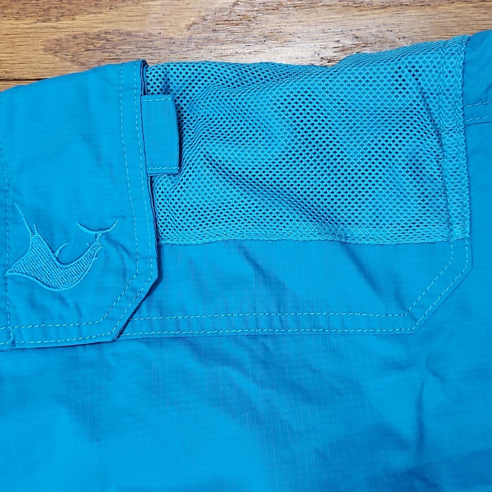 Reel Legends Mens Solid Tarpon Quick Dry 7" Cargo Shorts |Size L - Picture 3 of 6